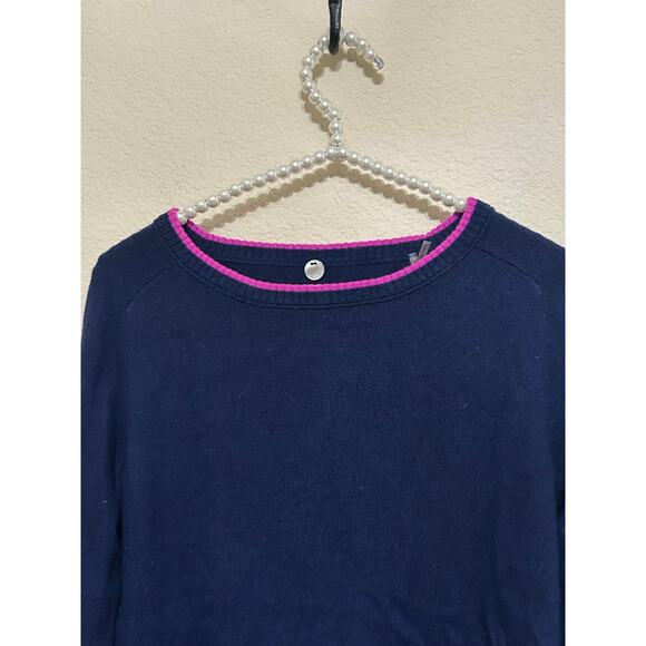 Margaret O'Leary Cashmere Sweater Size XS Blue Pullover Preppy Luxury Capsule - Picture 7 of 9